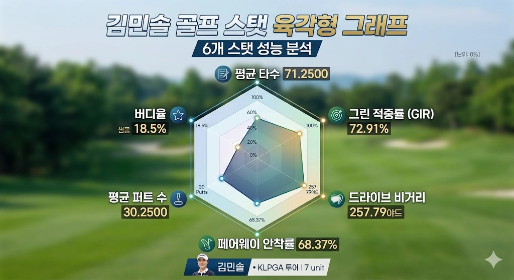 드라이버 280야드 김민솔 프로 프로필 & 골프 클럽 퍼터 고향 수상 상금 일정 나이 KLPGA 김민솔 프로 골프 스탯