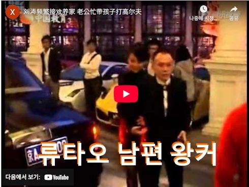 중국배우 류타오 남편 왕커 빚 750억 근황