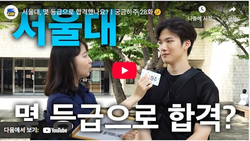 서울대 입시정보 몇등급으로 합격했나요