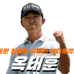 선천적 골반장애 극복 옥태훈 프로 프로필 골프 클럽 나이 고향 결혼 수상 상금 일정