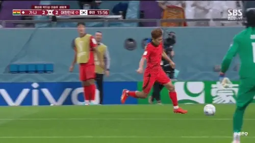 조규성의 제공권 장악 능력을 보여주는 2022 월드컵 가나전 