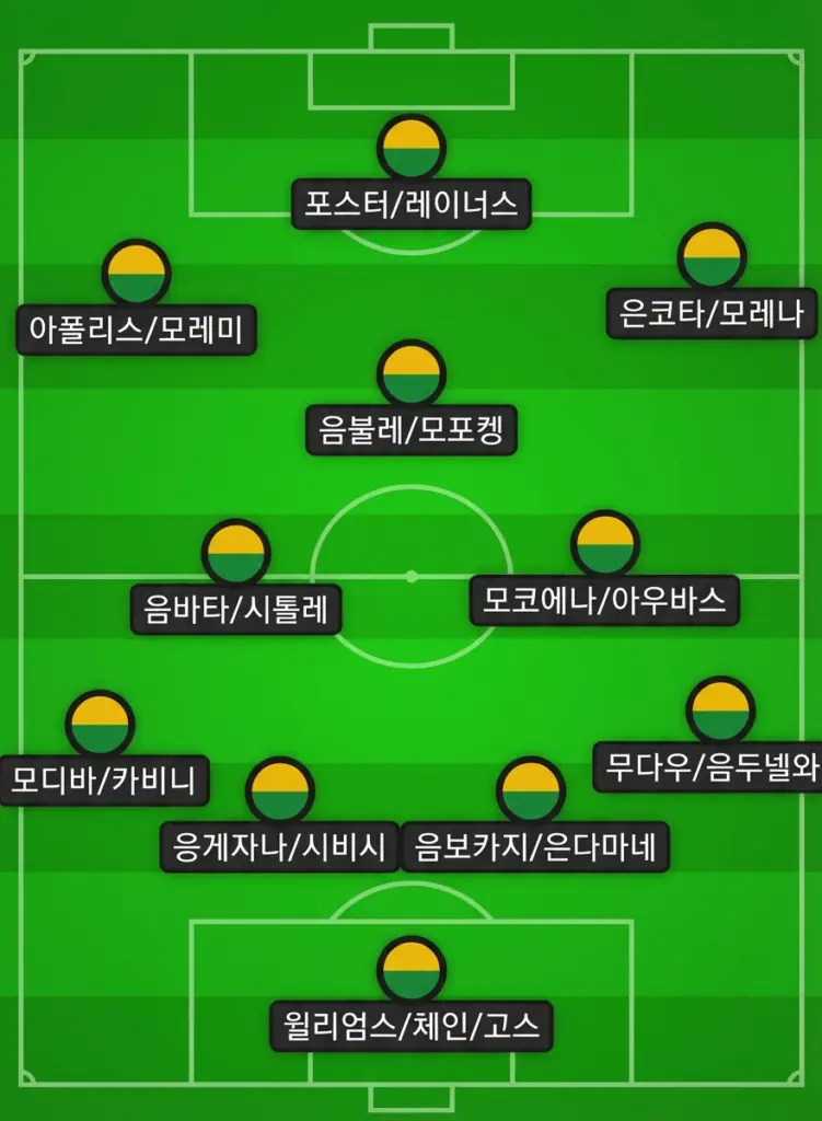 남아공 축구 대표팀 선수단 엔트리 