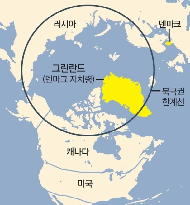 인구수 5만 6천 미국과 더 가까운 위치 그린란드가 어떻게 덴마크 령이 되었을까? (ft. 트럼프 관세 & 희토류) 그린란드 위치