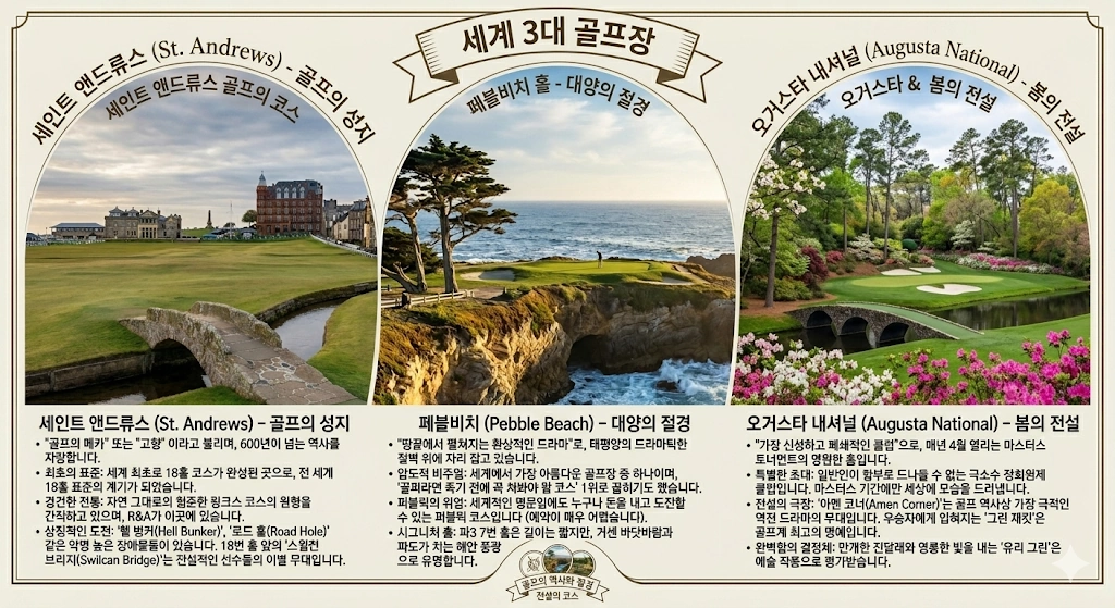 골프 마스터스 토너먼트 역사 & 오거스타 내셔널 GC 그린 자켓 세계 3대 골프장 마스터스 오거스타 내셔널
